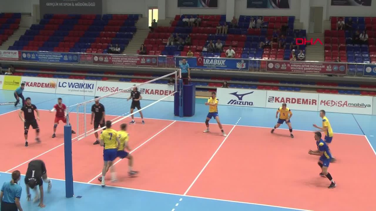 Avrupa İşitme Engelliler Voleybol Şampiyonası\'nda milli takımdan iki galibiyet