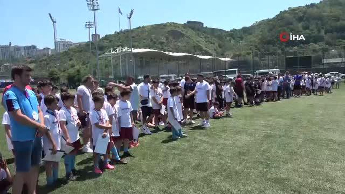 Trabzonspor Futbol Okulları Yaz Kampı\'nın ilk etabı tamamlandı