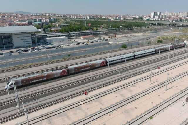 Türkiye Yüzyılı temalı 15 Temmuz treni Ankara'dan yola çıktı Türkiye Yüzyılı temalı 15 Temmuz treni Ankara'dan yola çıktı