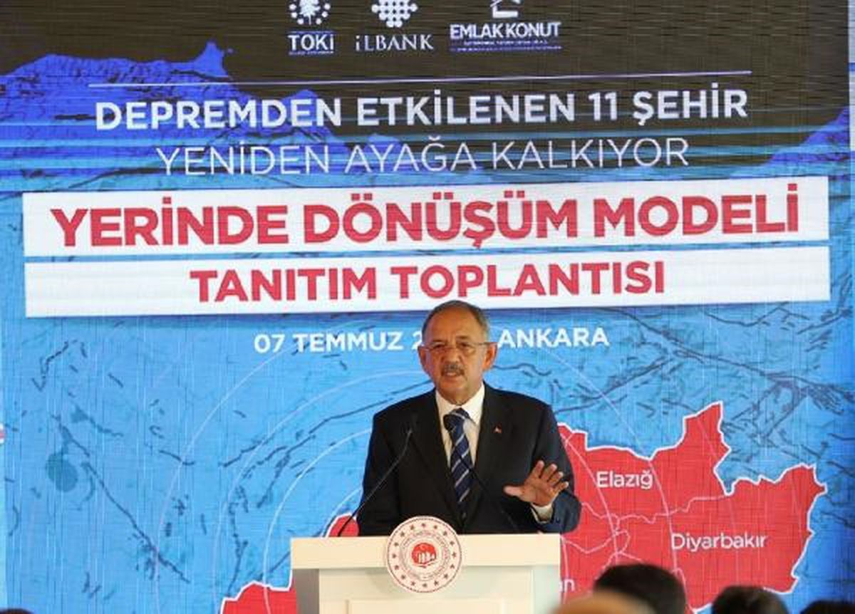 Depremden etkilenen 11 şehir için \'Yerinde Dönüşüm\' projesi başlıyor