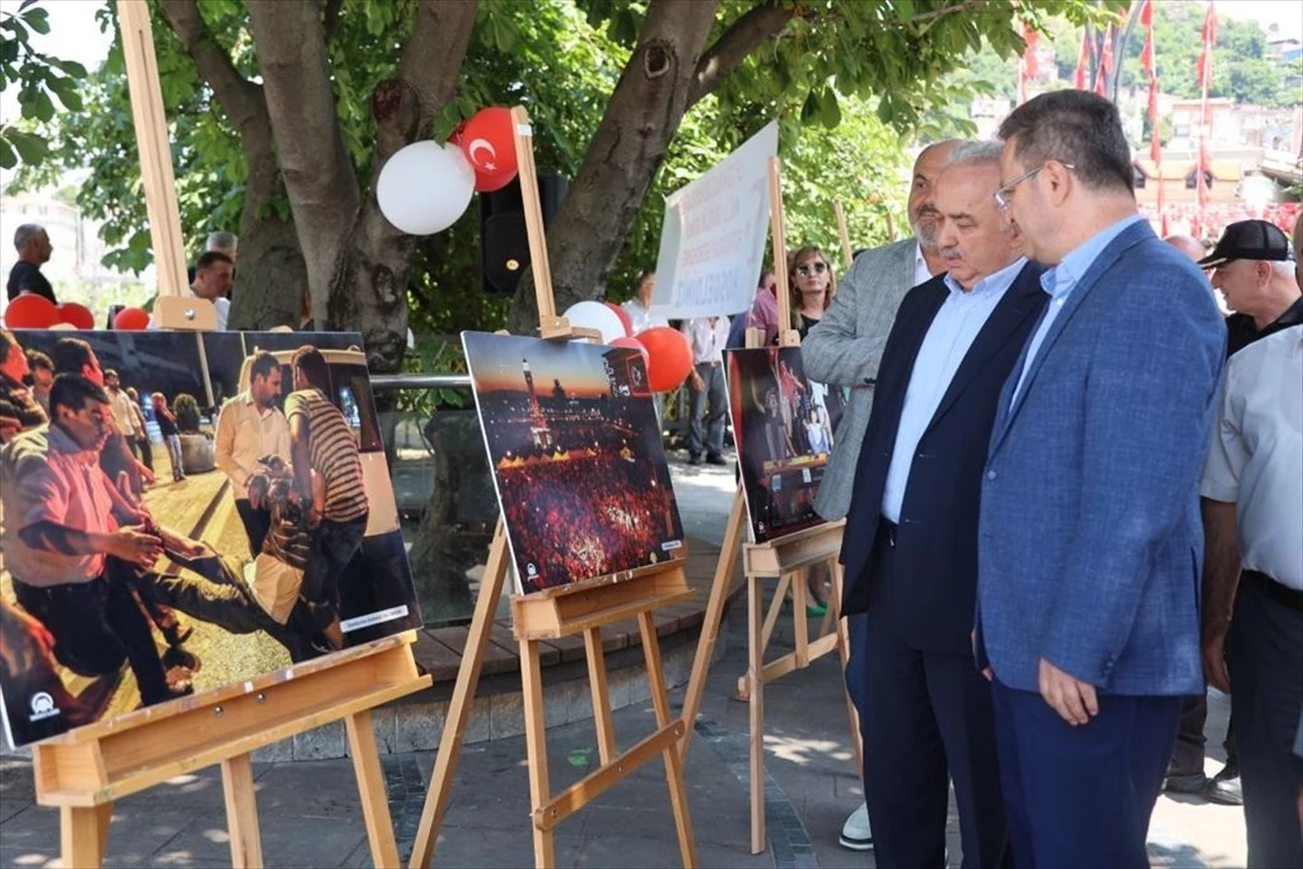 Giresun\'da 15 Temmuz Demokrasi ve Milli Birlik Günü etkinlikleri kapsamında fotoğraf sergisi açıldı