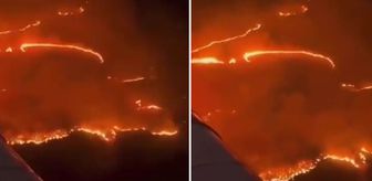 Gökçeada'da Çıkan Orman Yangınına Havadan ve Karadan Müdahaleler Devam Ediyor