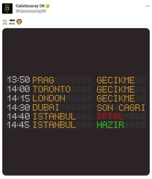 Halil Dervişoğlu yola çıktı geliyor! Galatasaray'dan Beşiktaş'a bomba gönderme