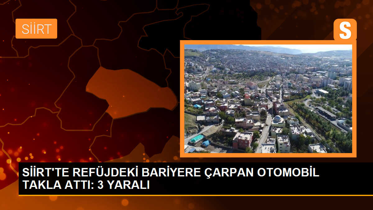 Siirt\'te Otomobil Takla Attı: 3 Yaralı