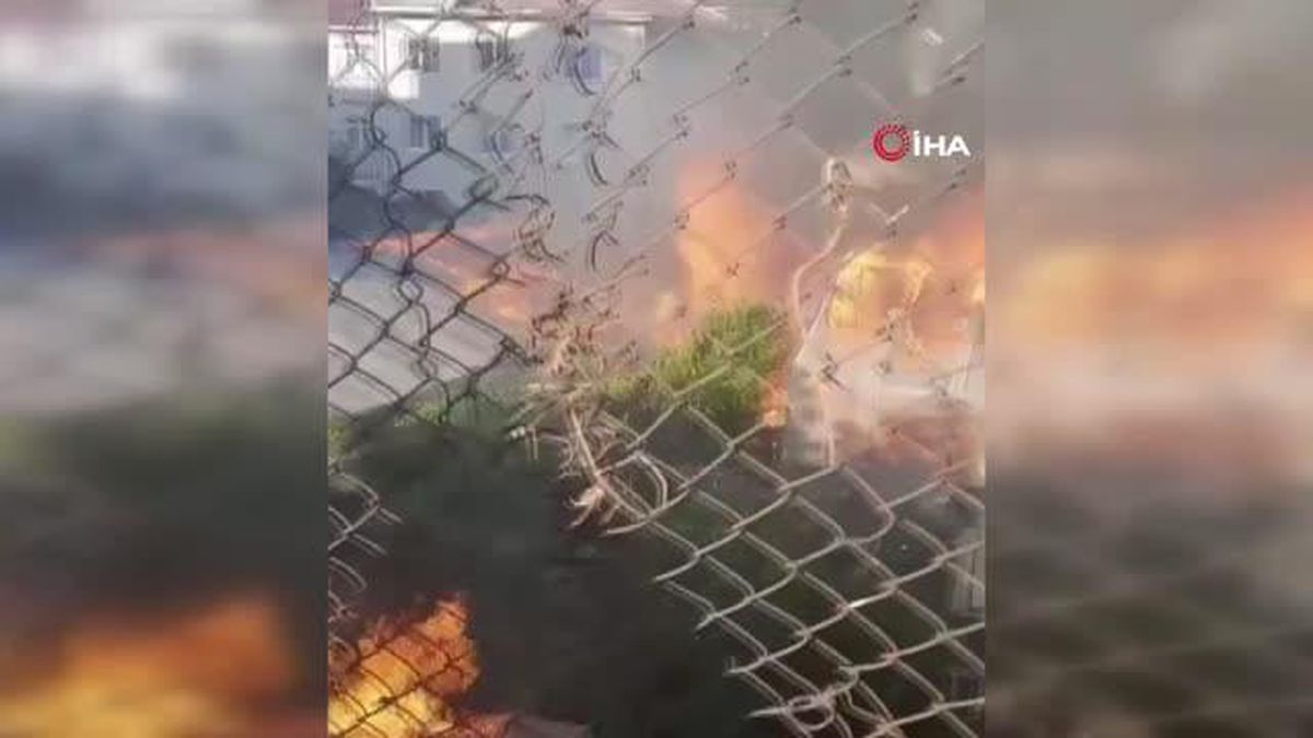 Beyoğlu\'nda bir serada çıkan yangın paniğe neden oldu
