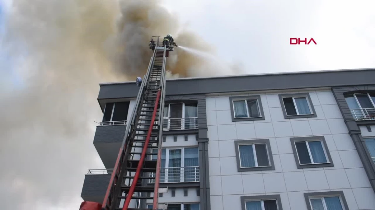 Samsun\'da çatı yangını: 1 kişi hastaneye kaldırıldı