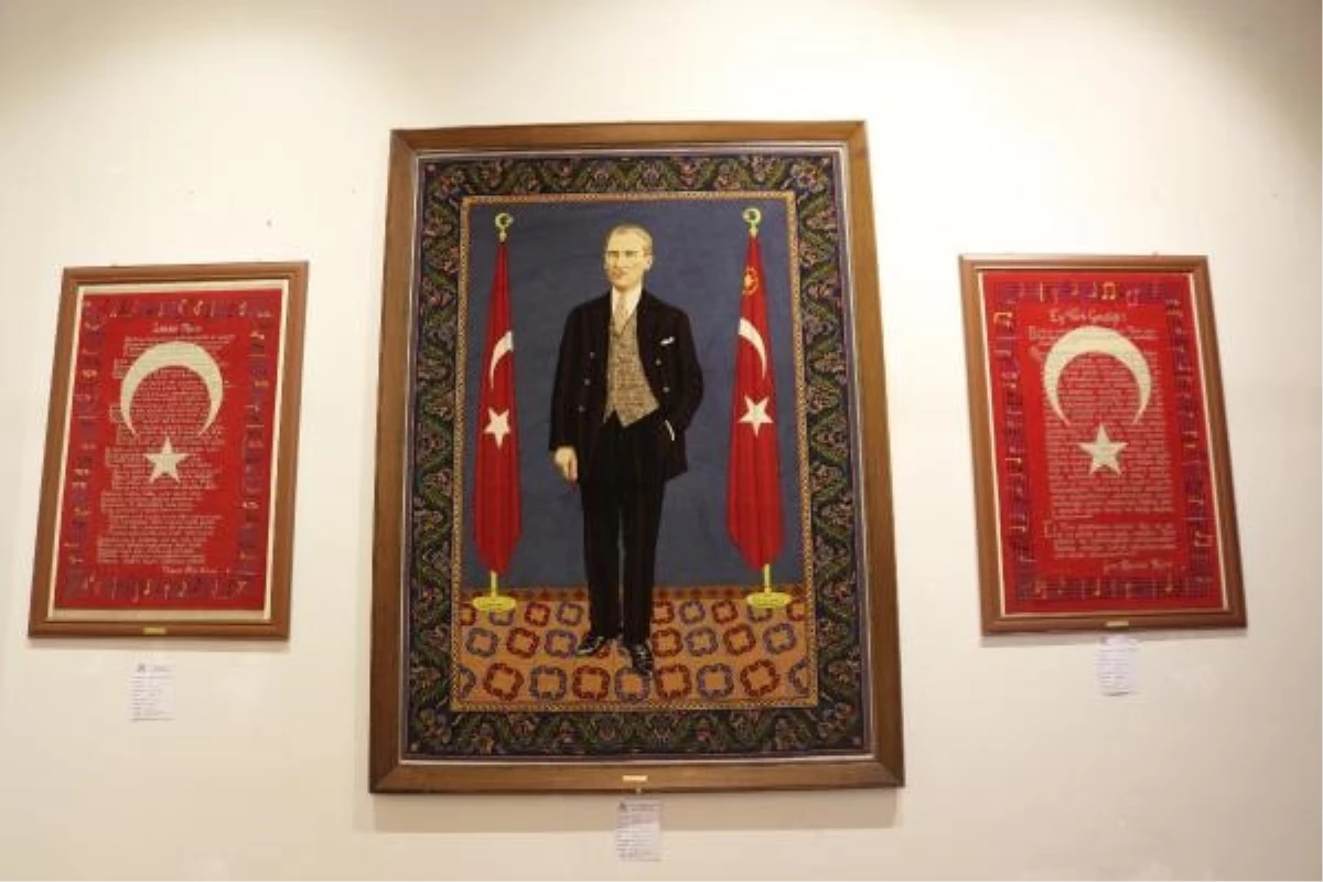 Prof. Dr. Turan Yazgan Etnografya Müzesi\'nde Atatürk Portre Halısı Sergileniyor