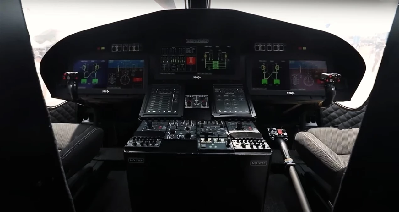 STG Mühendislik tarafından geliştirilen LAD-208 geniş ekranı, pilota sağlıklı uçuş imkanı tanıyor