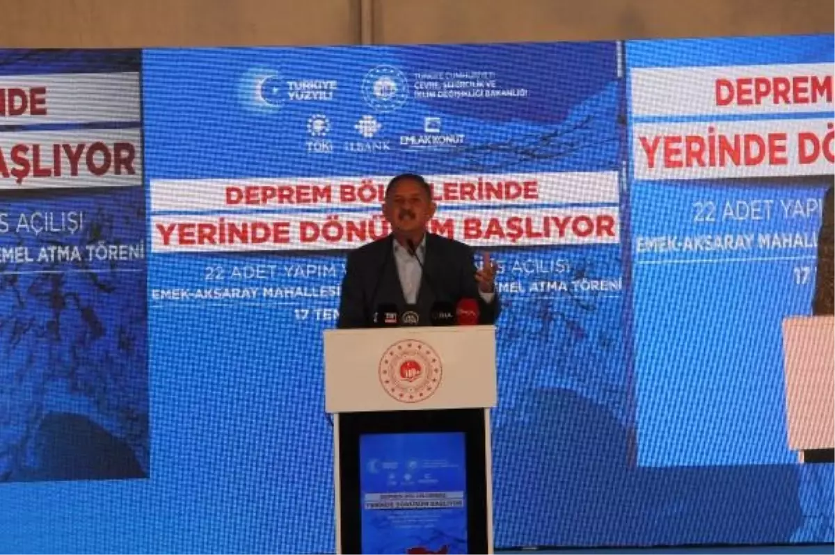 Bakan Özhaseki Hatay'da, '22 Dönüşüm Ofisi'nin açılışını yaptı