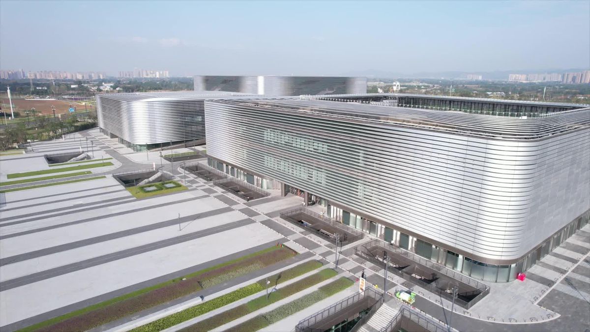 Çin'deki Jimnastik Stadyumu, Dünya Üniversite Oyunları için hazır