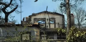 Hatay'ın Belen ilçesinde çıkan yangında evler ve araçlar yandı