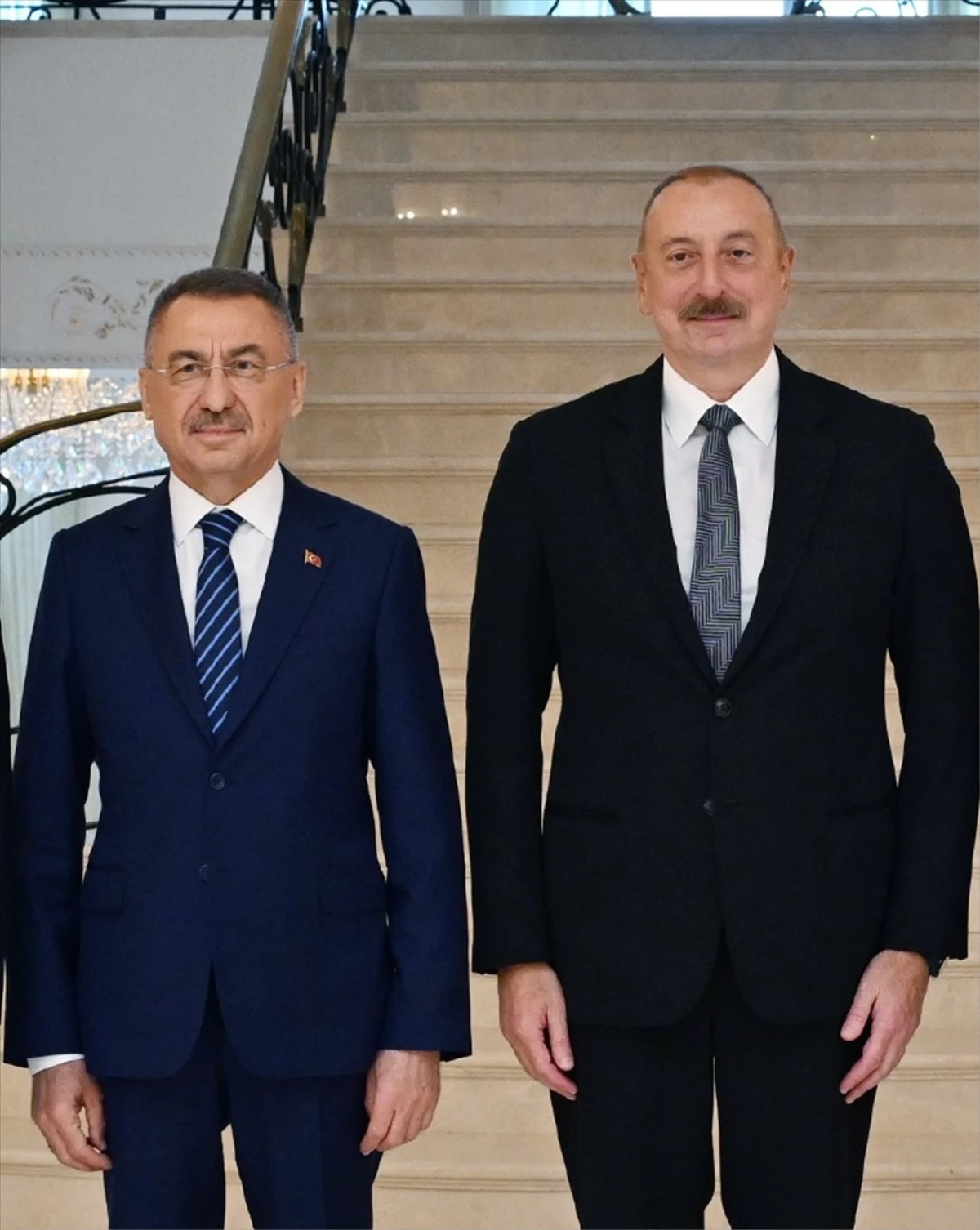 Azerbaycan Cumhurbaşkanı İlham Aliyev, TBMM Dışişleri Komisyonu Başkanı Fuat Oktay ve beraberindeki komisyon üyelerini kabul etti