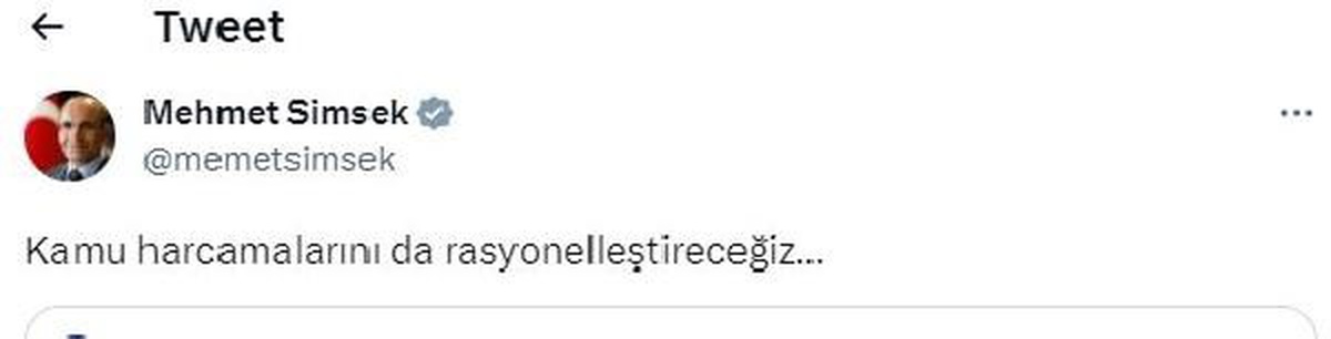 Bakan Şimşek, Kamu Kurumlarına Tasarruf Genelgesi Gönderdi