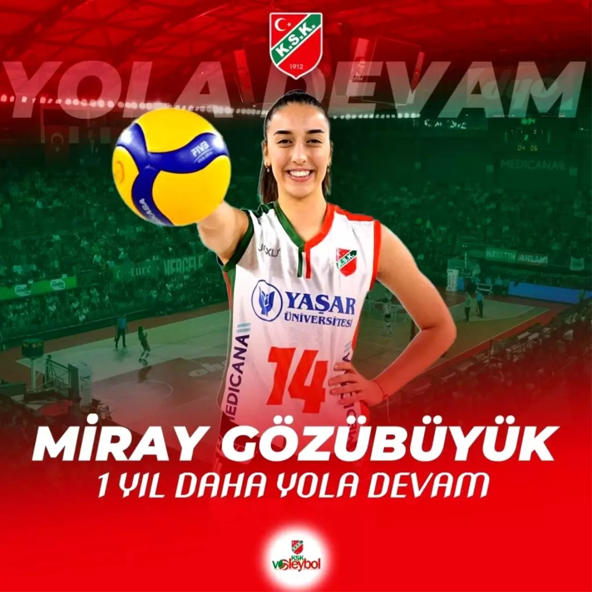 Karşıyaka Voleybol, Miray Gözübüyük ve Sude Gümüş\'ün sözleşmesini bir yıl daha uzattı