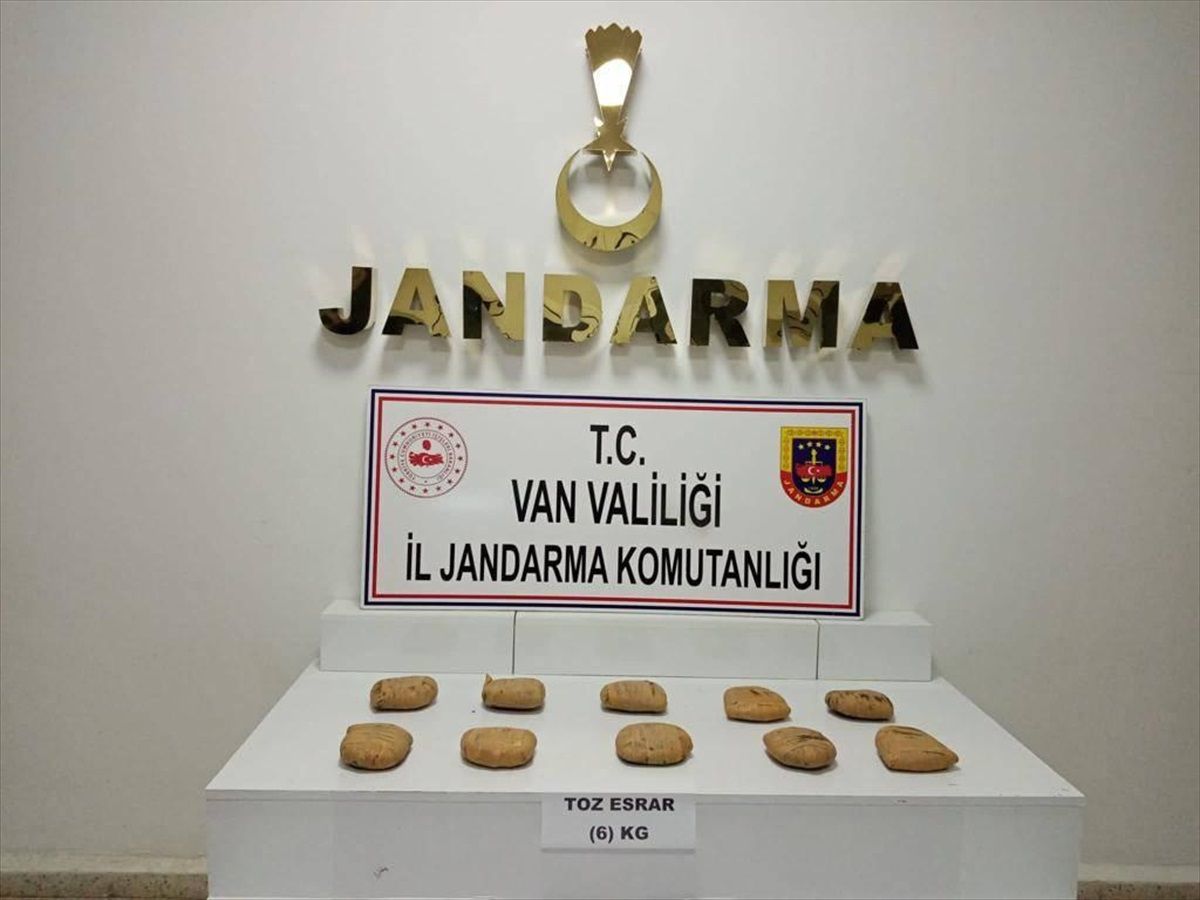 Van\'ın Başkale ilçesinde 6 kilogram esrar ele geçirildi