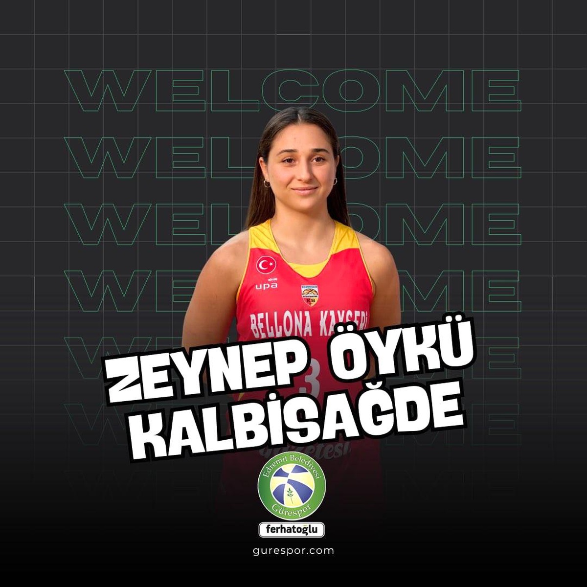 Ferhatoğlu Edremit Belediyesi Gürespor, Zeynep Öykü Kabisağde ile anlaştı