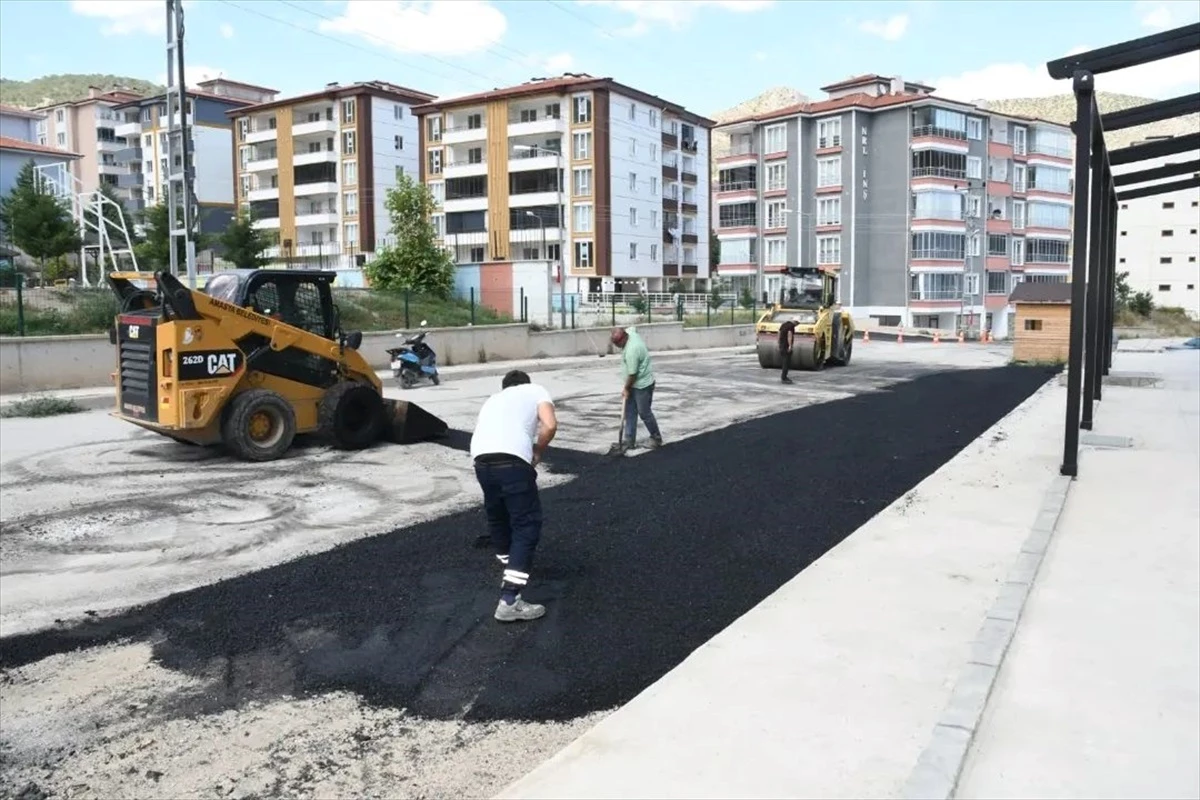 Amasya Belediyesi Yolları Asfaltlıyor