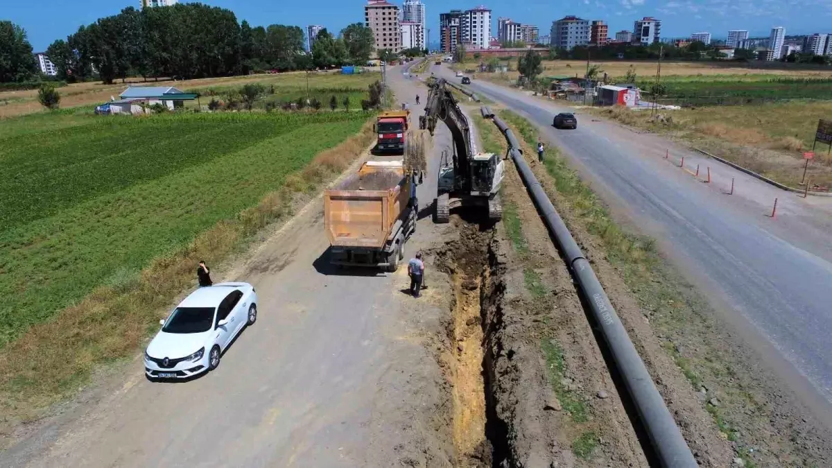 Samsun\'da 12 mahalleye içme suyu hattı döşendi