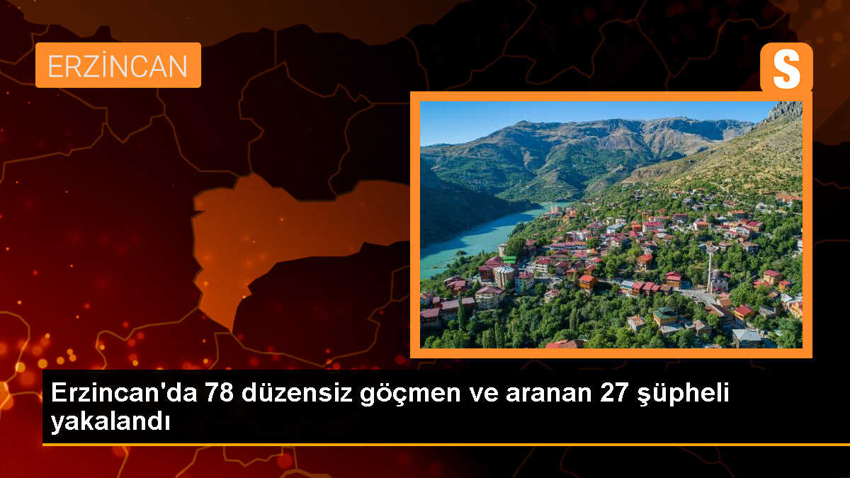 Erzincan\'da 78 düzensiz göçmen ve 27 şüpheli yakalandı