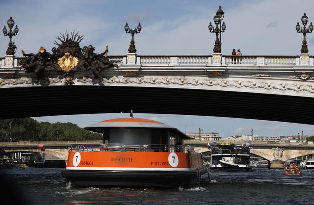 Fransa'da 2024 Paris Olimpiyatları Hazırlıkları Kapsamında Tekne Geçit Töreni Provası Yapıldı