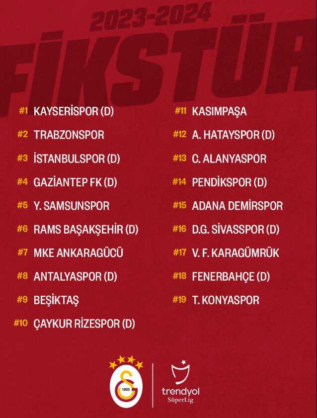 Nefesler tutuldu! İşte 3 büyüklerin yeni sezon fikstürü Nefesler tutuldu! İşte 3 büyüklerin yeni sezon fikstürü