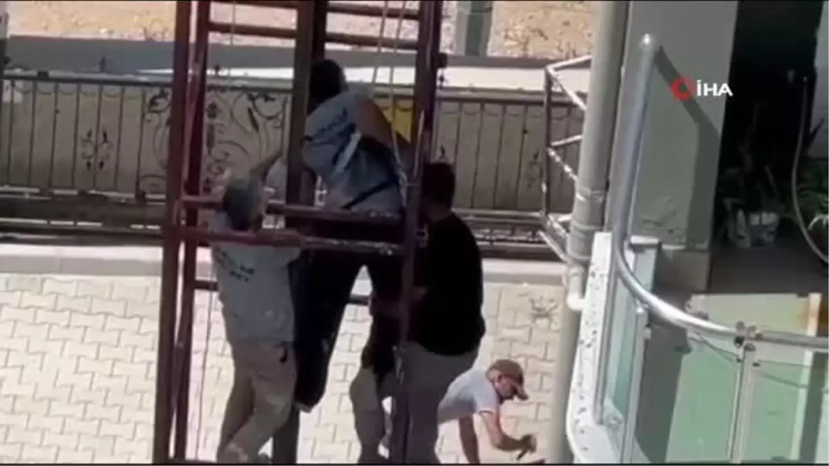 Emniyet ipi sayesinde ölümden kurtuldu