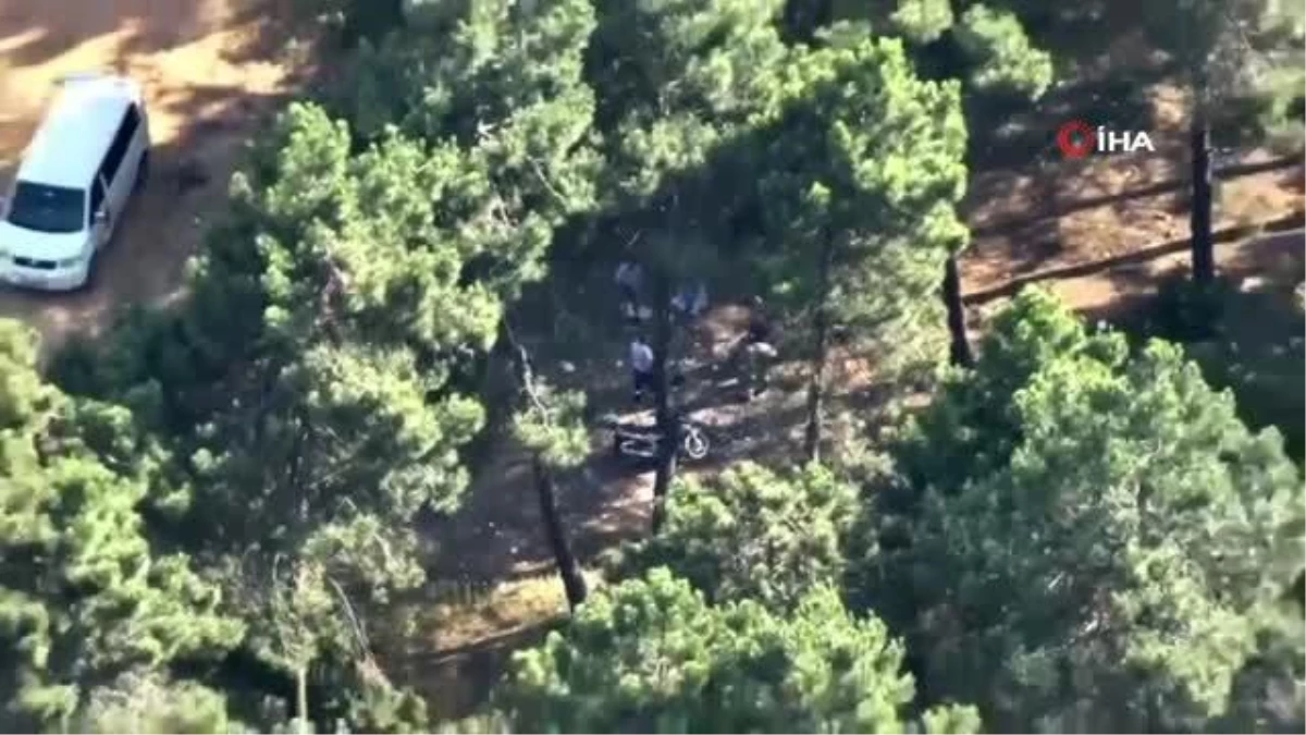 Ormanda ateş yakanlar dron ile tespit edildi