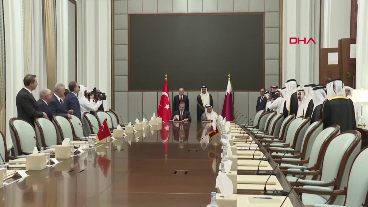 Türkiye ile Katar arasında diplomatik ilişkilerin 50. yıl dönümü nedeniyle ortak bildiri imzalandı