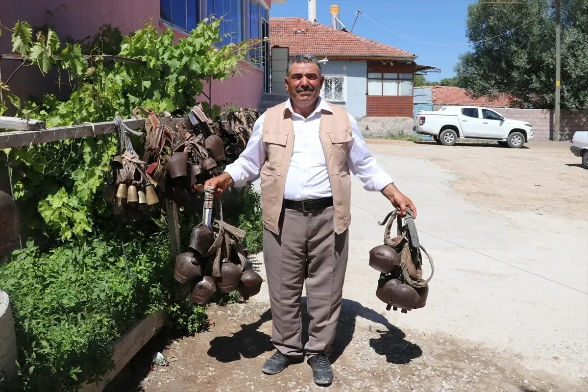 Yozgatlı çiftçi, hayvanların boynuna takılan \'tongurdak\' koleksiyonu oluşturdu