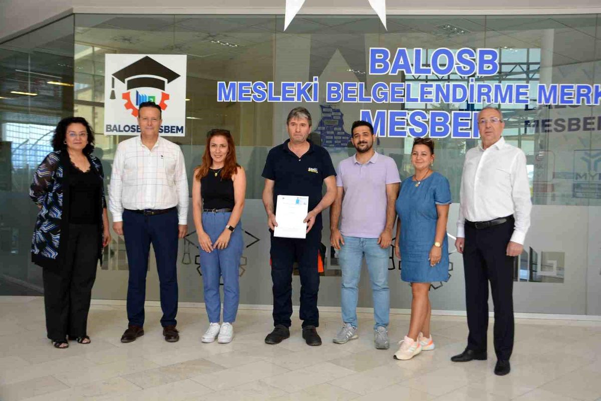 Balıkesir OSB Mesleki Yeterlilik Merkezi MYK Belgesi Veren İkinci Kurum Oldu