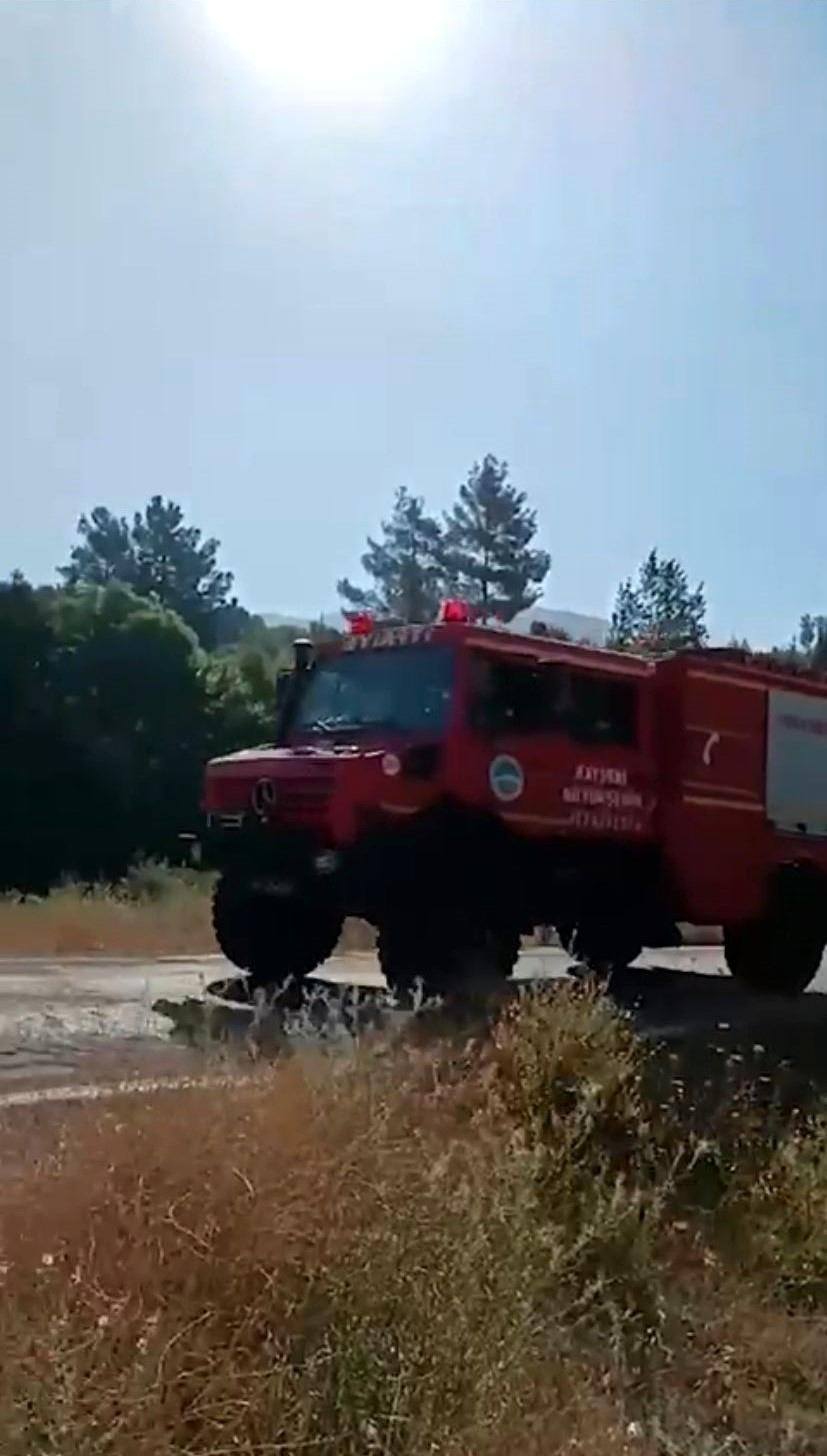 Kayseri İtfaiyesi Mersin\'deki Yangınlara Müdahale Etti