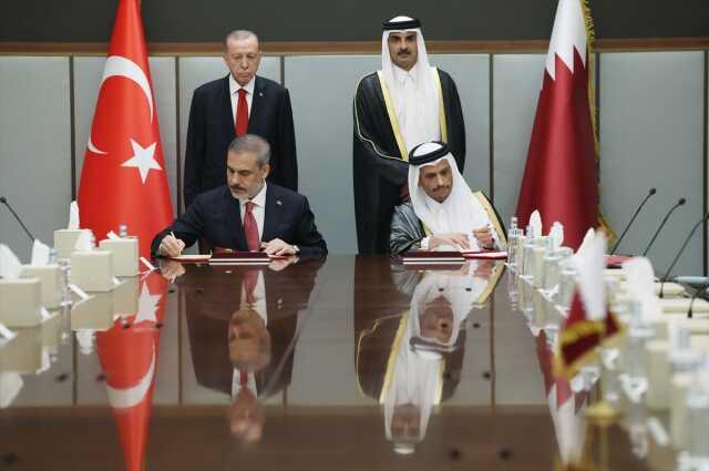 Cumhurbaşkanı Erdoğan ve Katar Emiri Al Thani görüşmesi sonrası ortak bildiri