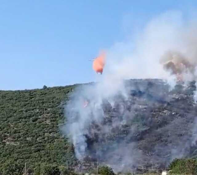 Gaziantep'te Orman Yangınına Havadan ve Karadan Müdahale Gaziantep'te Orman Yangınına Havadan ve Karadan Müdahale
