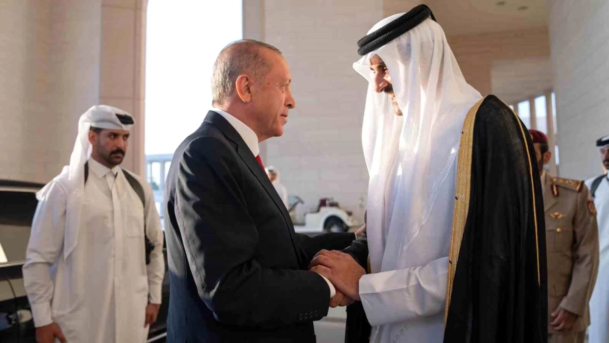 Katar Emiri, Cumhurbaşkanı Erdoğan\'ı Doha\'da ağırlamaktan memnuniyet duydu