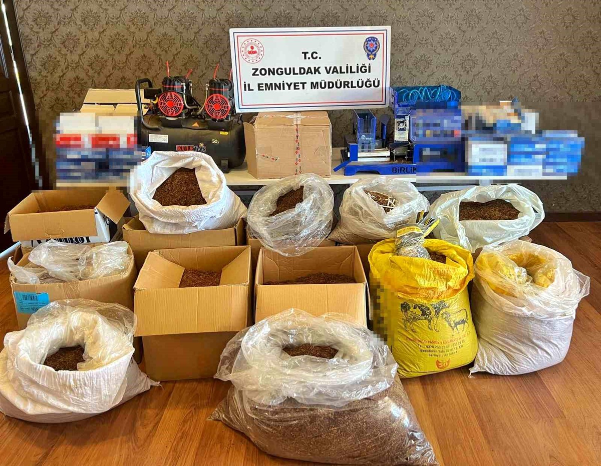 Ereğli\'de Kaçak Tütün Operasyonu: 218 Kilogram Tütün Ele Geçirildi