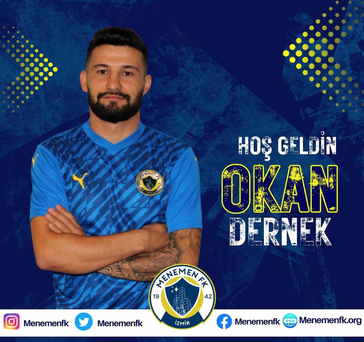 Menemen FK, Okan Dernek\'i kadrosuna kattı