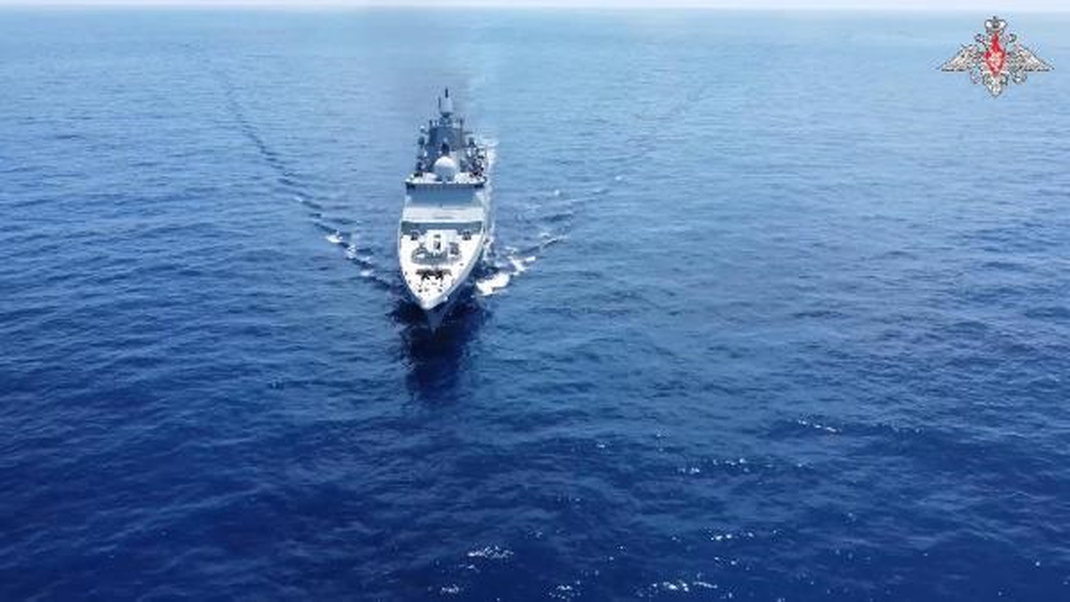 Rusya Deniz Kuvvetleri Amiral Gorshkov Fırkateyni Hava Savunma Tatbikatı Düzenledi