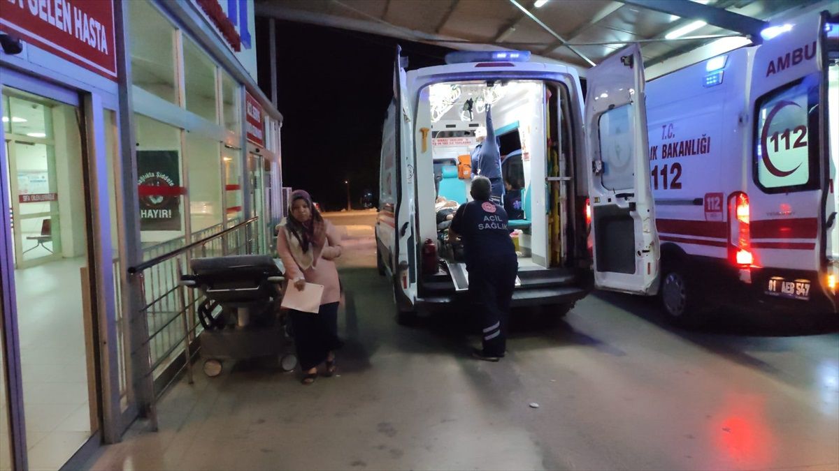 Kozan\'da silahlı kavgada yaralanan bir kişi hastaneye kaldırıldı