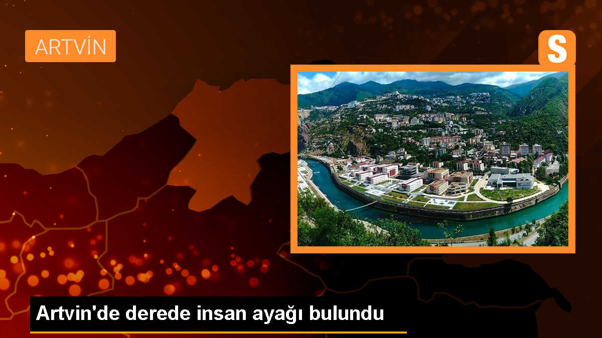 Artvin Borçka\'da Dere Kenarında İnsan Ayağı Bulundu