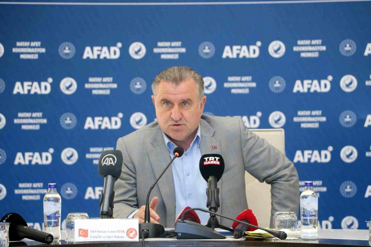 Gençlik ve Spor Bakanı Hatay\'da Deprem Bölgesine Yardım İçin Toplantı Yaptı
