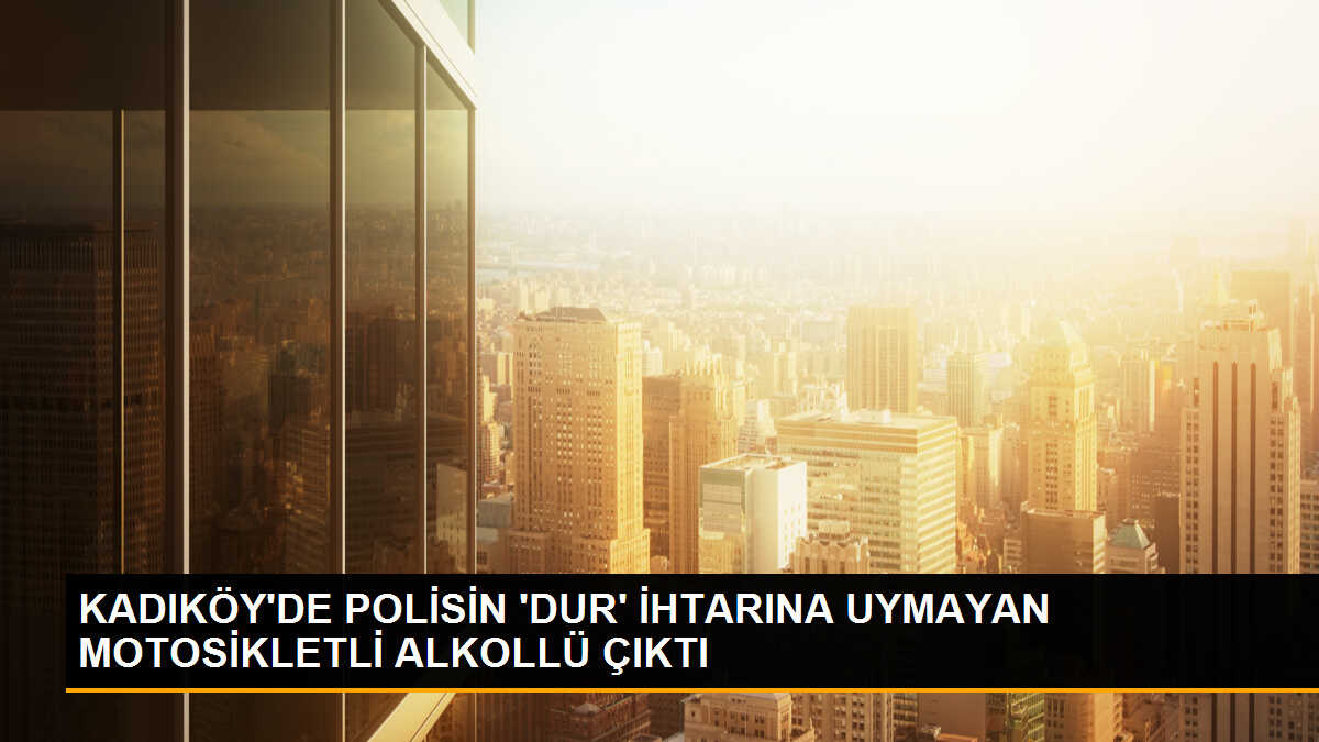 Kadıköy\'de Ters Yönde İlerleyen Motosikletli Alkollü Yakalandı