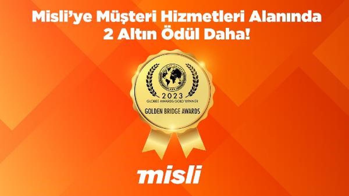 Misli, The Globee-Golden Bridge Ödül Programı\'nda 2 Altın Ödül Kazandı