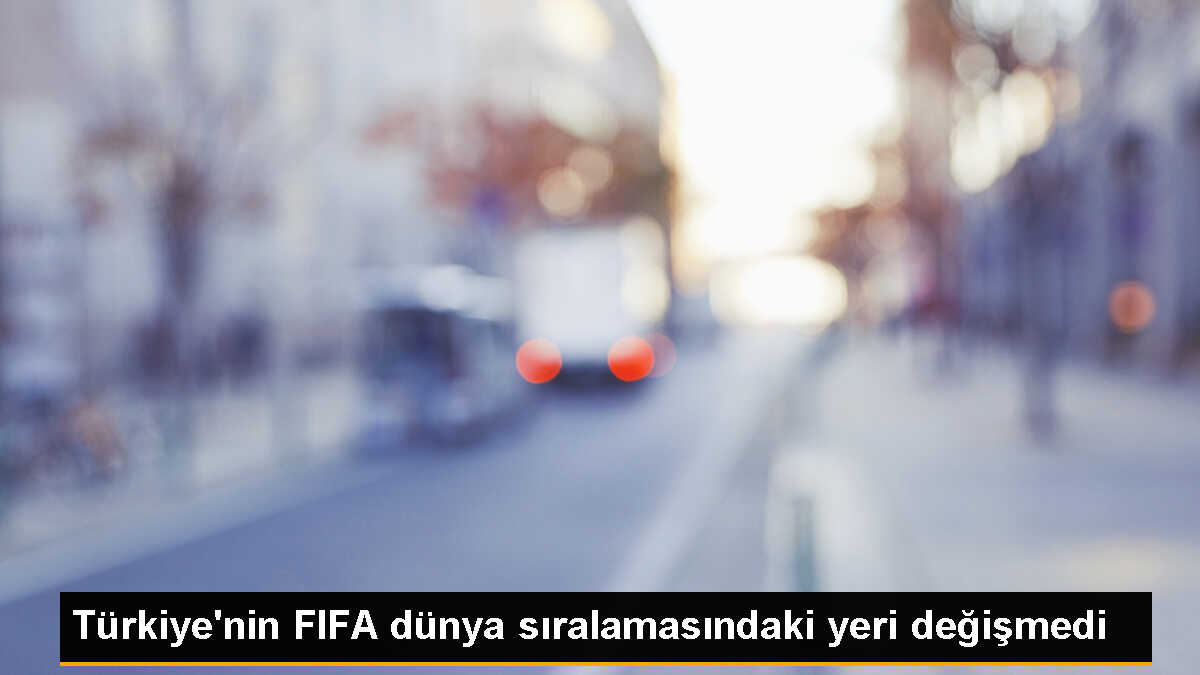 A Milli Futbol Takımı FIFA dünya sıralamasında 41. sırada