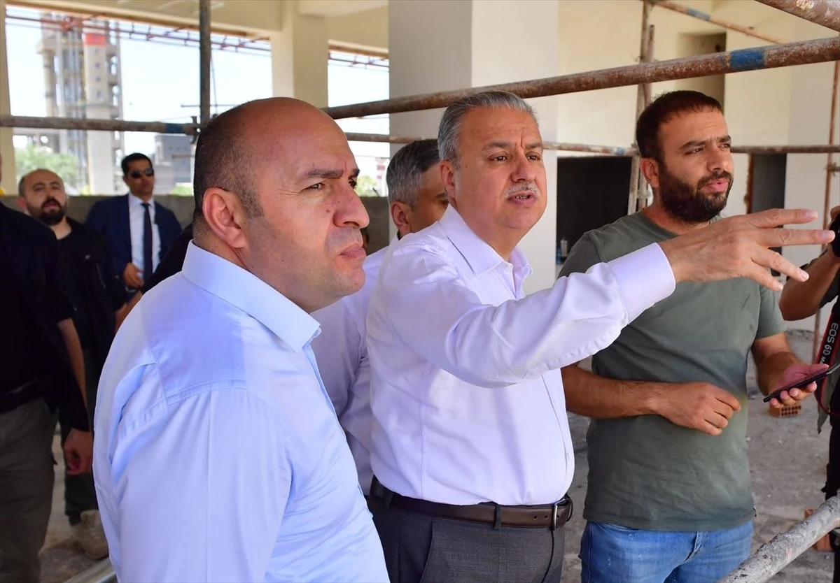 Diyarbakır Ergani ilçe otogarı inşaatı devam ediyor