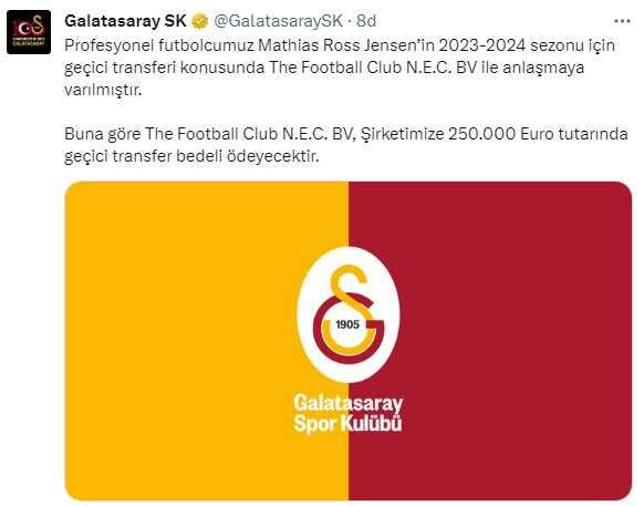 İşte gideceği takım! Galatasaray, Mathias Ross'u resmen kiraladı