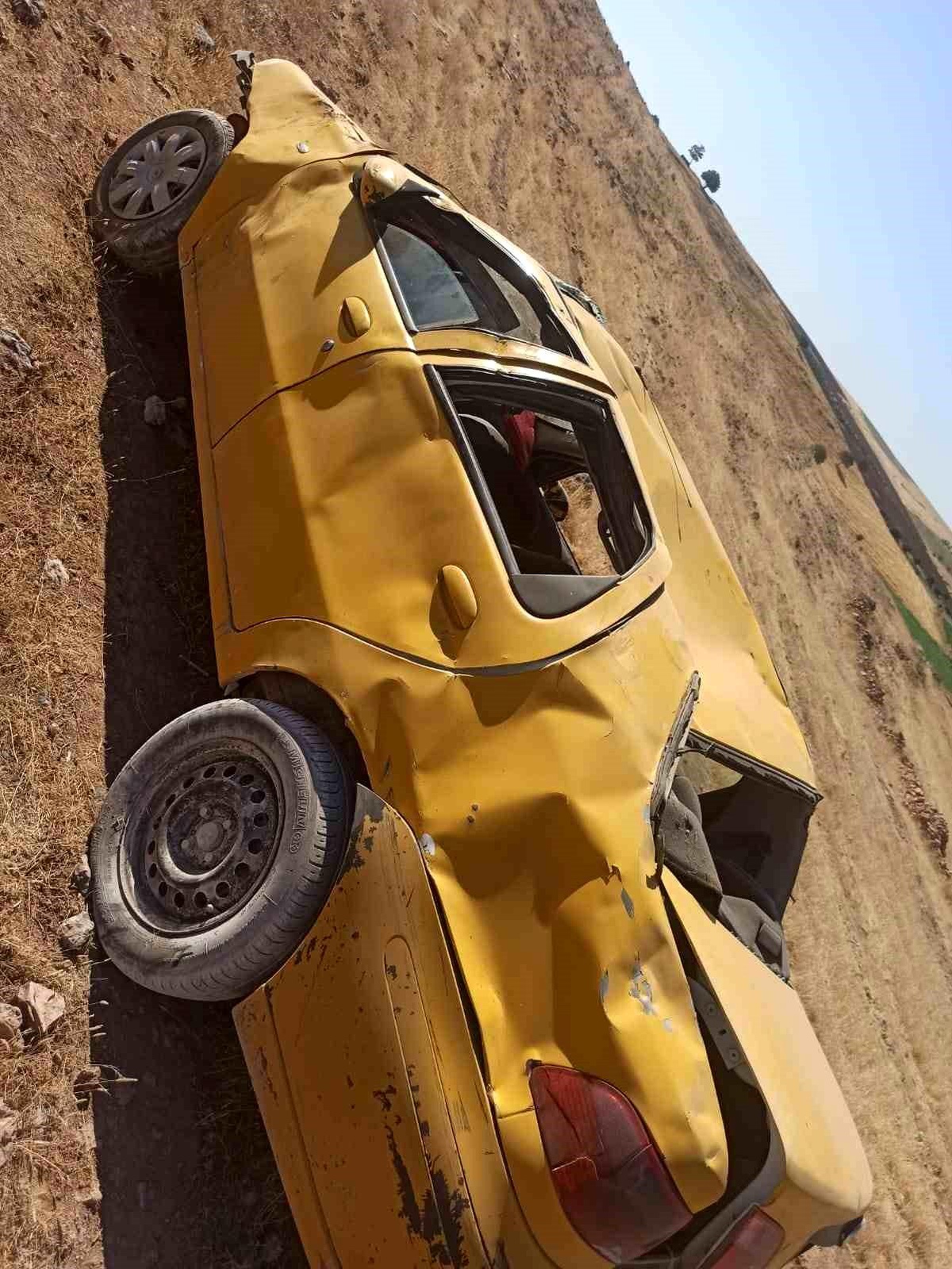 Diyarbakır\'da otomobil takla attı, 1 kişi yaralandı