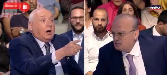Lübnan'da Televizyon Programında Tartışma Kavgaya Dönüştü Lübnan'da Televizyon Programında Tartışma Kavgaya Dönüştü