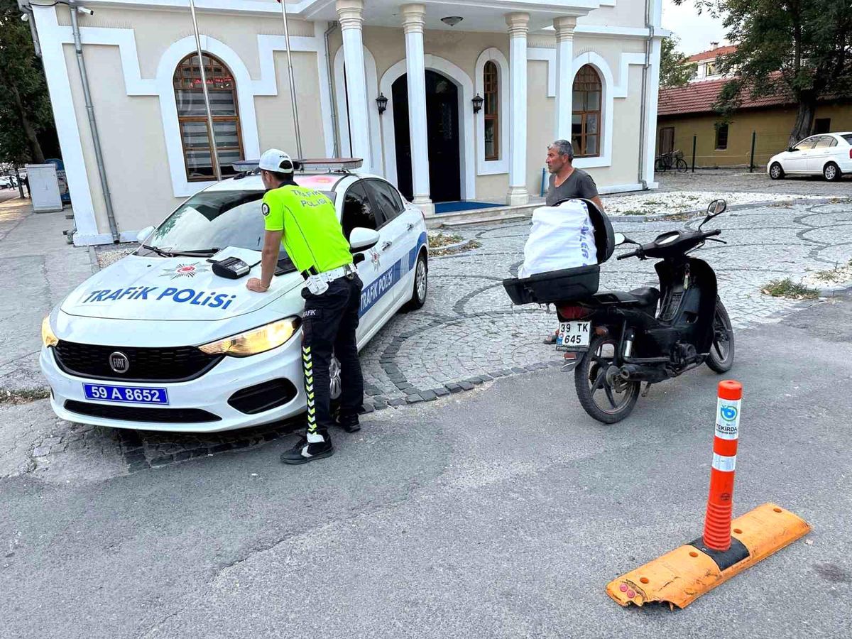 Tekirdağ\'da Motosiklet Denetimi: Cezai İşlem Uygulandı