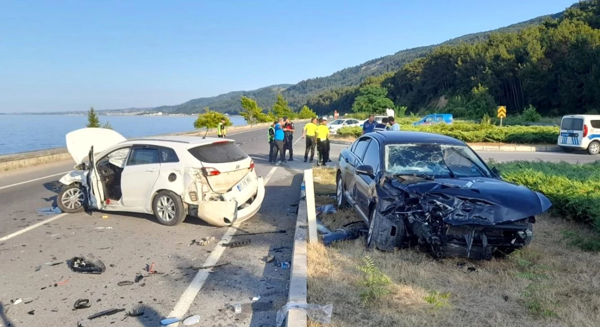 Samsun\'da trafik kazasında 5 kişi yaralandı