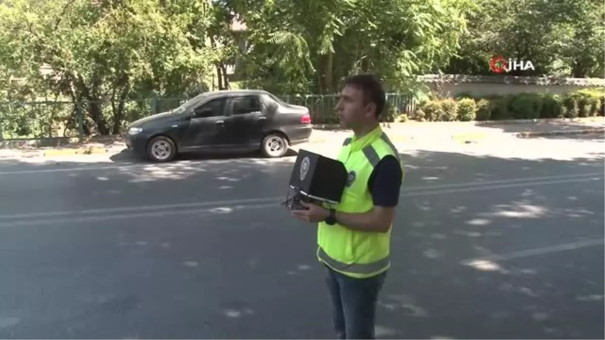 Sarıyer'de dron destekli trafik denetimi